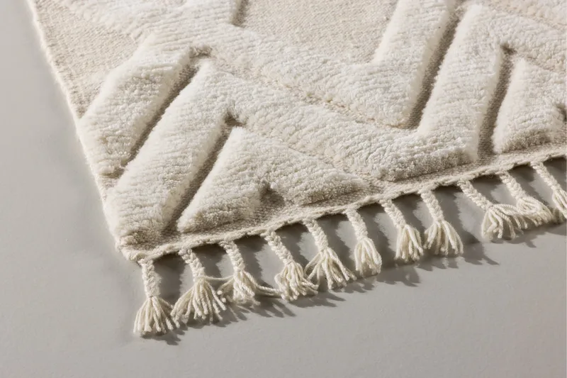 Dahlia Ullmatta 200x300 cm Rektangulär - Vit - Products - Textil & mattor - Matta - Modern matta - Ullmatta