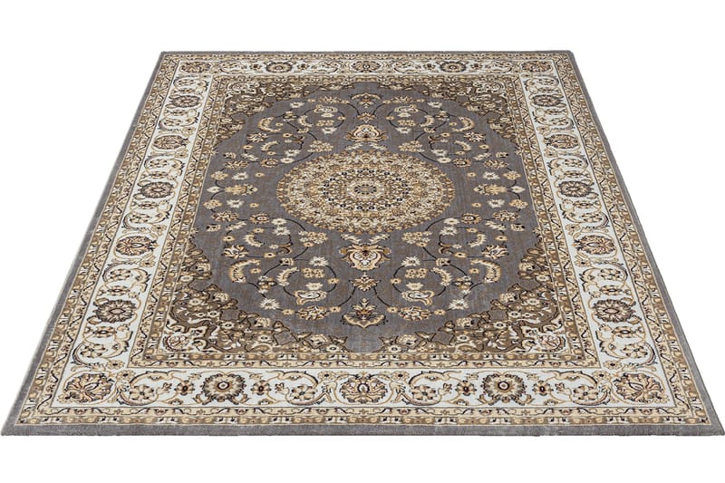 Dubai Medallion Wiltonmatta 80x300 cm - Grå - Products - Textil & mattor - Matta - Modern matta - Wiltonmatta