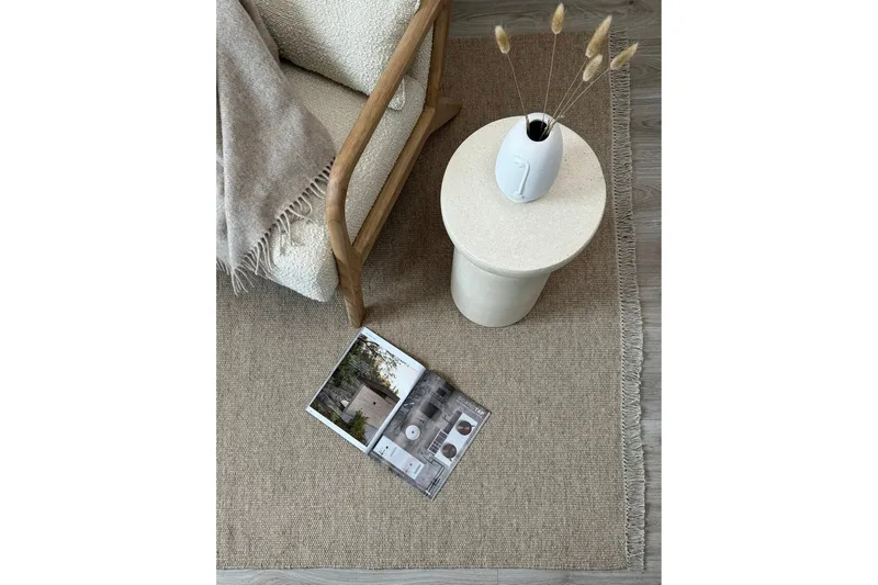 Eden Ullmatta 75x230 cm Rektangulär - Beige - Products - Textil & mattor - Matta - Modern matta - Ullmatta