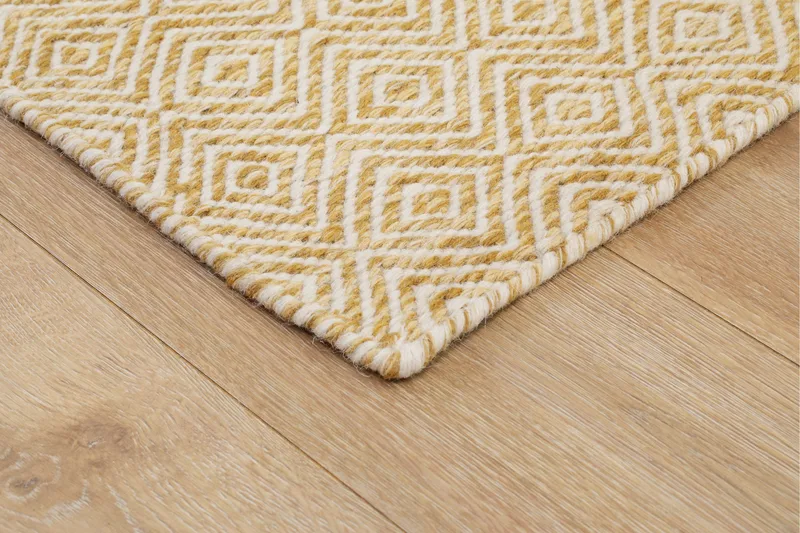 Gåsöga Ullmatta 160x230 cm Rektangulär - Gul - Products - Textil & mattor - Matta - Modern matta - Ullmatta