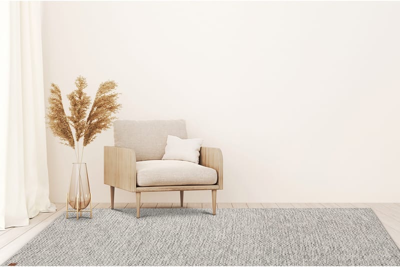 Gåsöga Ullmatta 200x300 cm Rektangulär - Grå - Products - Textil & mattor - Matta - Modern matta - Ullmatta