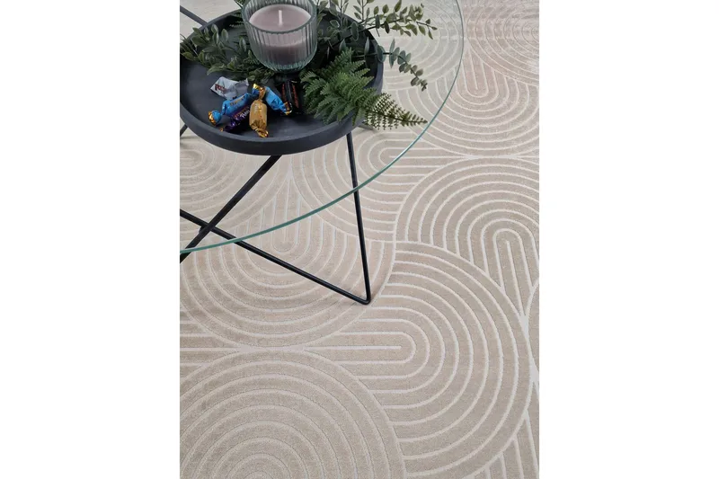 Granada Viskosmatta 240x340 cm - Sand - Products - Textil & mattor - Matta - Modern matta - Viskosmatta & konstsilkesmatta