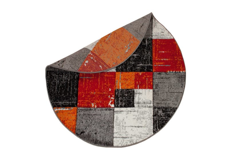 London Square Friezematta Rund 160 - Röd/Orange - Products - Textil & mattor - Matta - Modern matta - Wiltonmatta