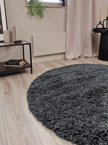 Lounge Ryamatta 200 cm Rund - Grafit - Products - Textil & mattor - Matta - Modern matta - Ryamatta