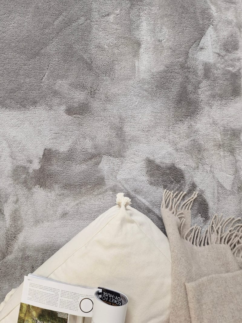 Cozy Ryamatta 110x160 cm Rektangulär - Silver - Products - Textil & mattor - Matta - Modern matta - Ryamatta