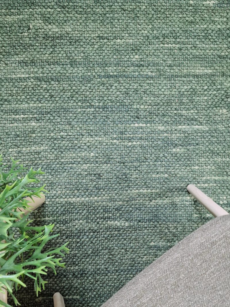 Skagen Ullmatta 75x150 cm Rektangulär - Grönmelange - Products - Textil & mattor - Matta - Modern matta - Ullmatta