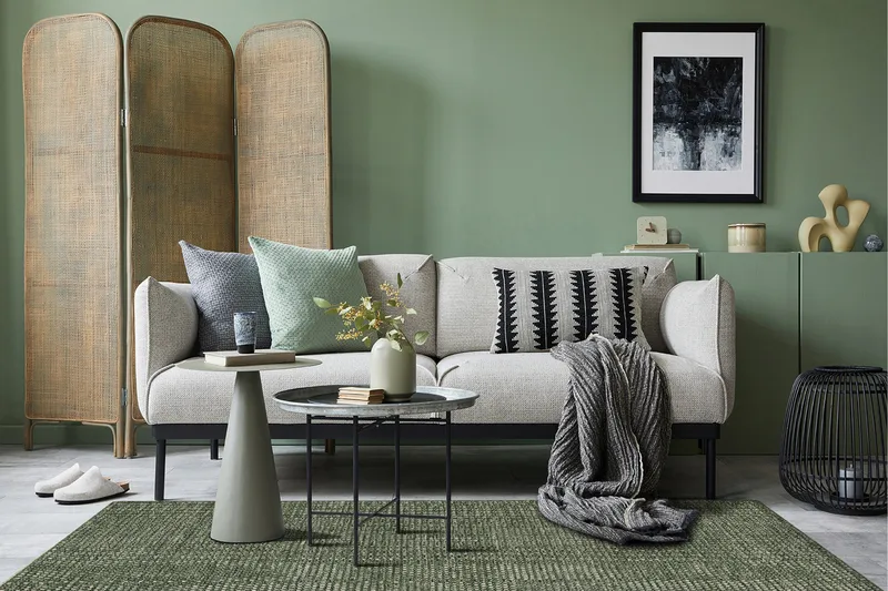 Torekov Ullmatta 200x300 cm - Grön - Products - Textil & mattor - Matta - Modern matta - Ullmatta