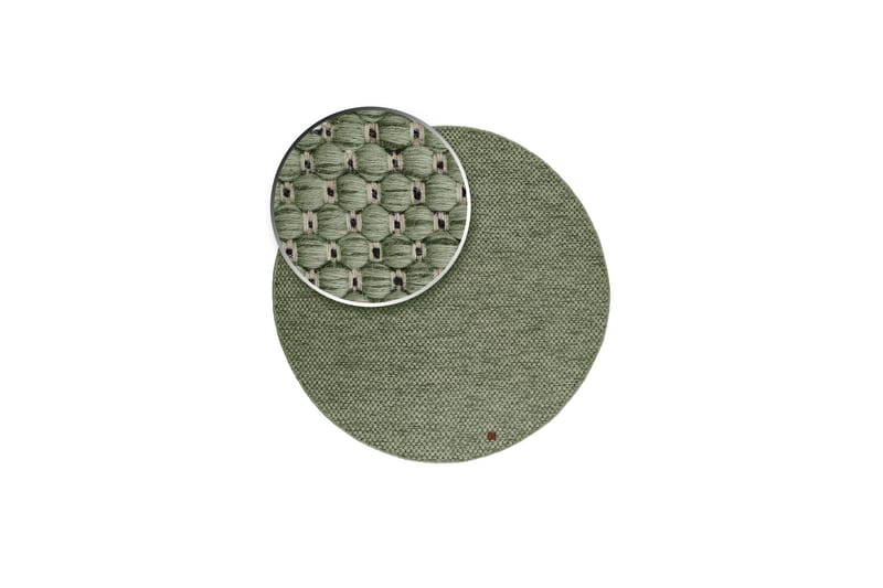 Torekov Ullmatta Rund 240 cm - Grön - Products - Textil & mattor - Matta - Modern matta - Ullmatta