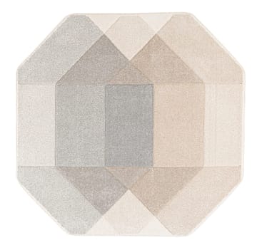 Matta Navon Carved 160x160 cm - Grå/Beige - Products - Textil & mattor - Matta - Orientalisk matta - Persisk matta