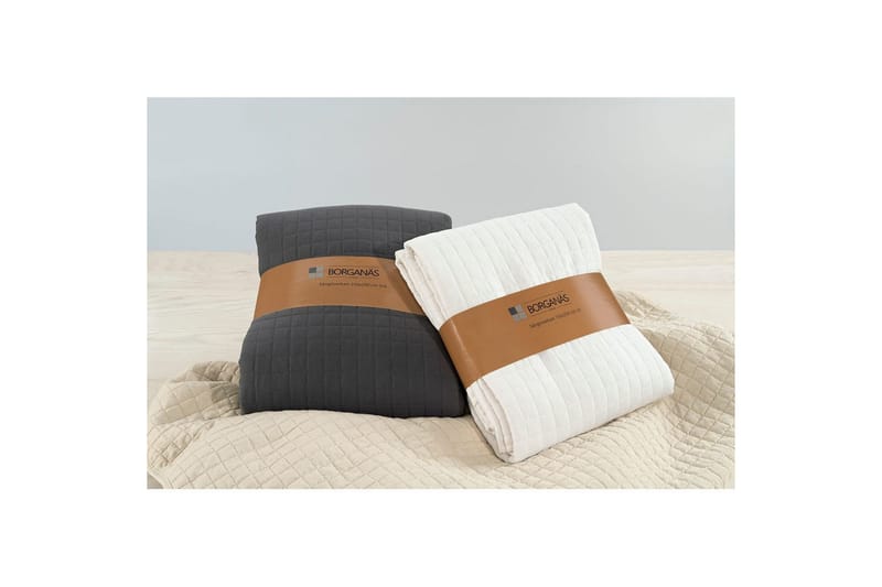 Sängöverkast Borganäs of Sweden - 150 x 250 cm, Grå - Products - Textil & mattor - Sängkläder - Överkast