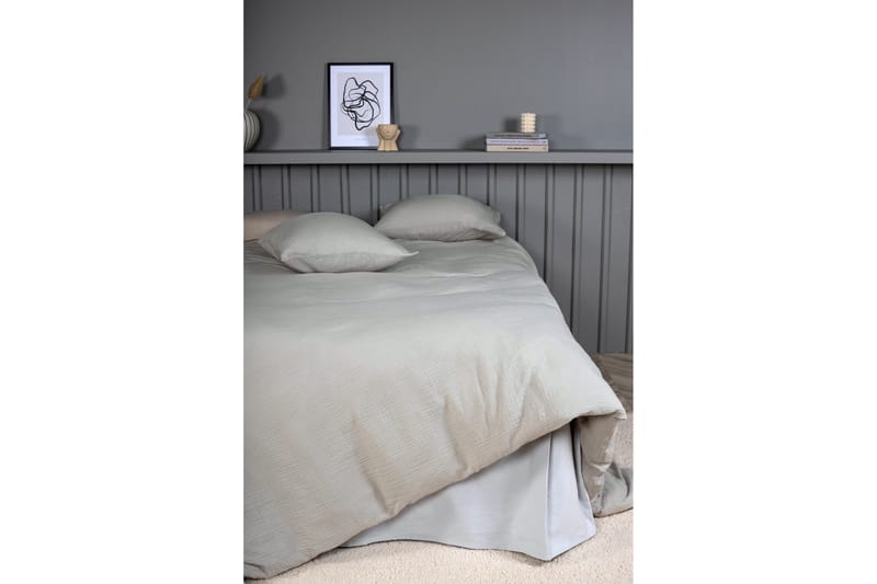 Mila Bäddset 2-Dels 220x240/50x60 cm - Ljusgrå - Products - Textil & mattor - Sängkläder - Bäddset & påslakanset - Påslakanset dubbelsäng