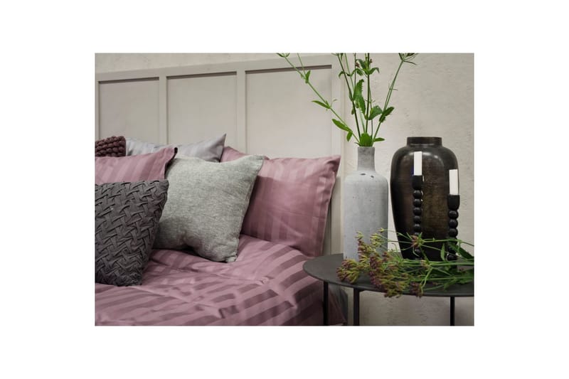 Påslakanset Dubbelsäng 3-Dels Satin - Lila - Products - Textil & mattor - Sängkläder - Bäddset & påslakanset - Påslakanset dubbelsäng