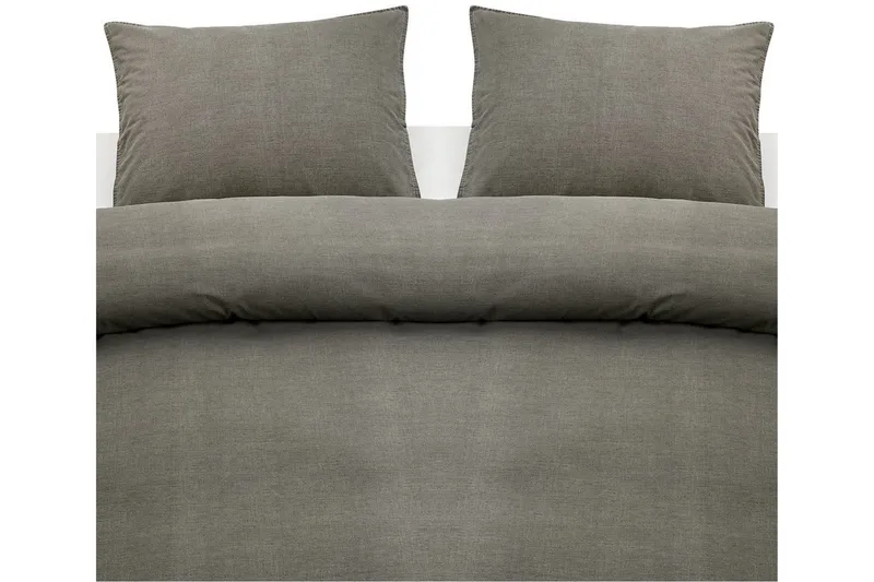 Påslakanset Dubbels äng 3-Dels Washed, Grå