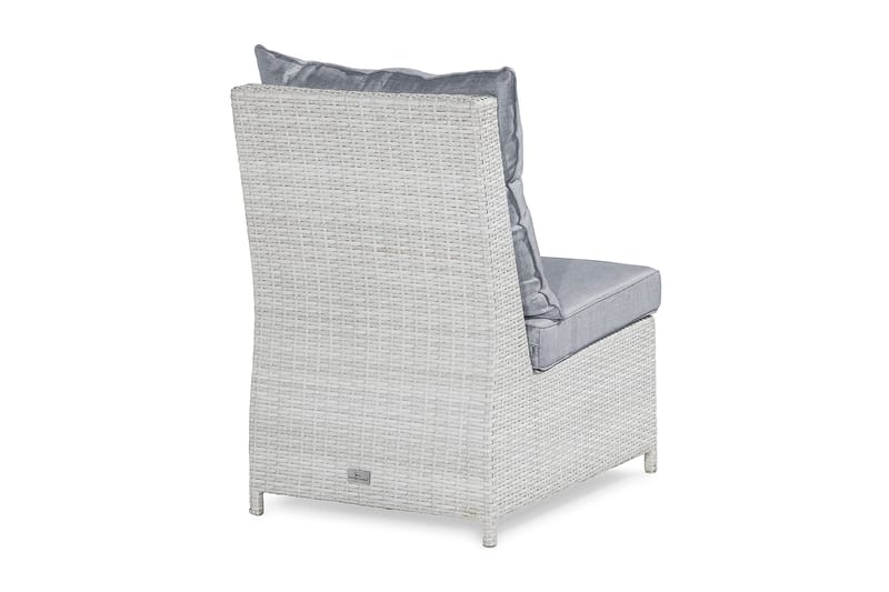 James Mittmodul utomhus i konstrotting - Vit / Ljusgrå dynor - Products - Utemöbler & utemiljö - Övrigt utemöbler - Moduler utesoffa - Mittmodul utesoffa