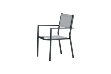 Copacabana Karmstol Utomhus Stapelbar - Svart/Grå - Products - Utemöbler & utemiljö - Balkong & altan - Balkongmöbler - Balkongstol