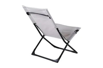 Seville Relaxstol Vikbar med Dyna - Svart/Grå - Products - Utemöbler & utemiljö - Balkong & altan - Balkongmöbler - Balkongstol