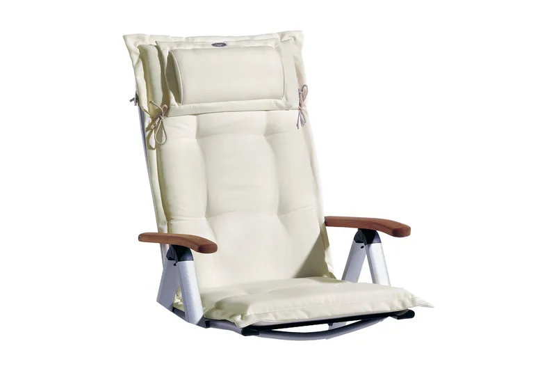 Positionsdyna Fritab Positionsdyna Canyon med nackkudde Offwhite - Products - Utemöbler & utemiljö - Dynor - Positionsdynor