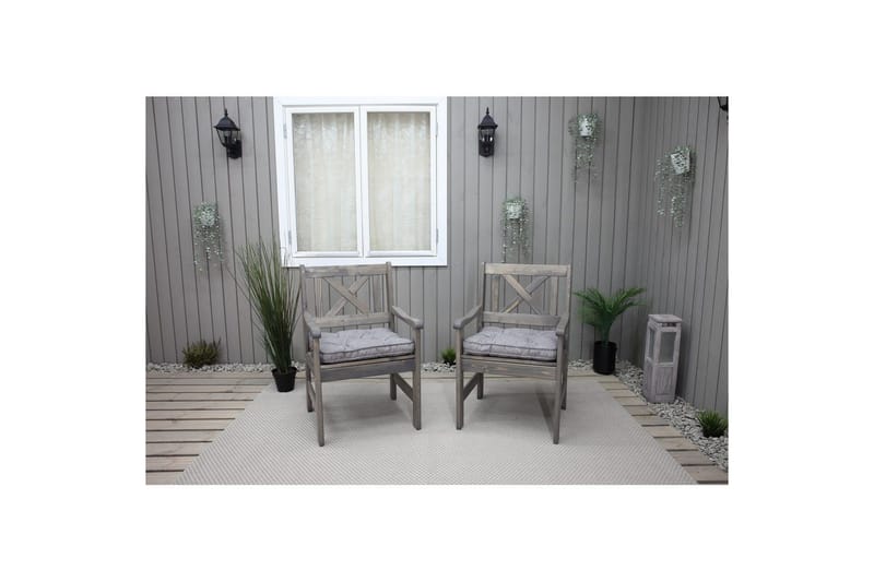 Stolskudde Malmö - Grå - Products - Utemöbler & utemiljö - Dynor - Sittdyna & ryggdyna utemöbler