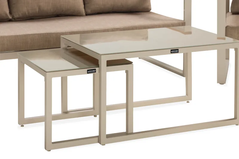 Aspvik Soffgrupp 5-sits - Grå / Beigea dynor - Products - Utemöbler & utemiljö - Loungemöbler - Loungeset & loungegrupp