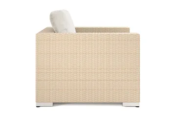 Bahamas Loungefåtölj utomhus i konstrotting - Beige - Products - Utemöbler & utemiljö - Loungemöbler - Loungestol utomhus