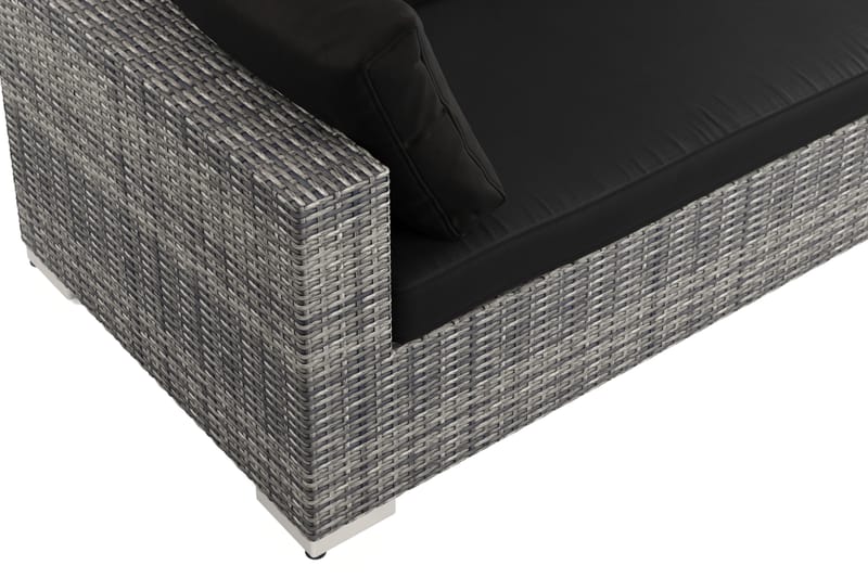 Bahamas utomhus divansoffa 6-sits med vändbar divan och bord - Grå - Products - Utemöbler & utemiljö - Loungemöbler - Loungeset & loungegrupp