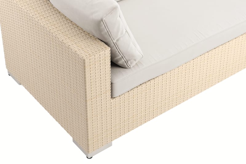 Bahamas utomhus hörnsoffa 6-sits vändbar och bord med hylla - Beige - Products - Utemöbler & utemiljö - Loungemöbler - Loungeset & loungegrupp