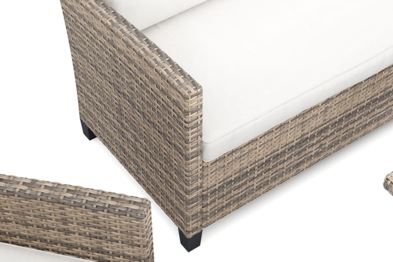 James Light Soffgrupp utomhus i konstrotting - Beige - Products - Utemöbler & utemiljö - Loungemöbler - Loungeset & loungegrupp