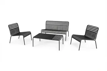 Jarva Liten 4-sits Soffgrupp Utomhus i metall, Antracit