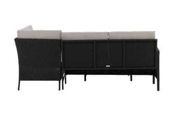 Knock Hörnsoffa Utomhus - Svart - Products - Utemöbler & utemiljö - Loungemöbler - Loungeset & loungegrupp
