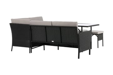 Knock Hörnsoffa Utomhus - Svart - Products - Utemöbler & utemiljö - Loungemöbler - Loungeset & loungegrupp