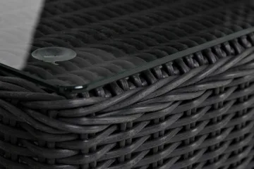 Marcus Caféset med 2 Fåtöljer m Dyna - Svart - Products - Utemöbler & utemiljö - Loungemöbler - Loungestol utomhus