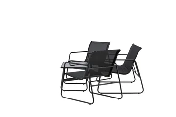 Scopello Soffgrupp Utomhus 4-sits - Svart - Products - Utemöbler & utemiljö - Loungemöbler - Loungeset & loungegrupp