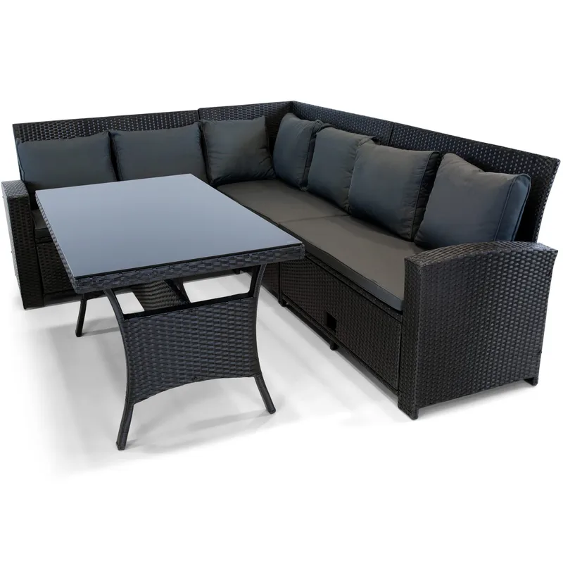Soffgrupp utemöbler | Inbyggd förvaring | Lyfco Sannäs - Products - Utemöbler & utemiljö - Loungemöbler - Loungeset & loungegrupp