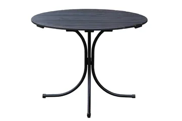 Vaxholm Matgrupp Utomhus Rund - Kaffesvart/Grå - Products - Utemöbler & utemiljö - Loungemöbler - Loungeset & loungegrupp