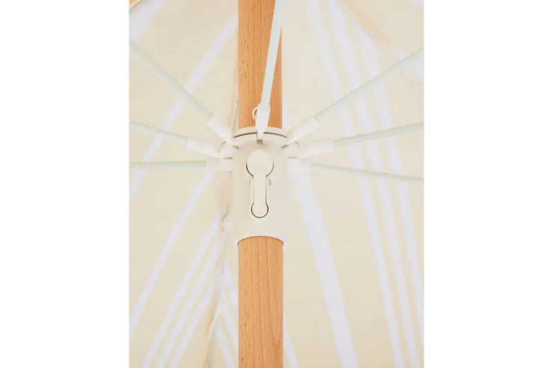 Teulon Parasoll 150 cm - Gul/Vit/Ljusbrun - Products - Utemöbler & utemiljö - Solskydd - Parasoll