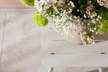 Lina Sidobord och BlomUtebord Utomhus 40 cm Teak Trä - Beige - Products - Utemöbler & utemiljö - Utebord & trädgårdsbord - Sidobord utomhus