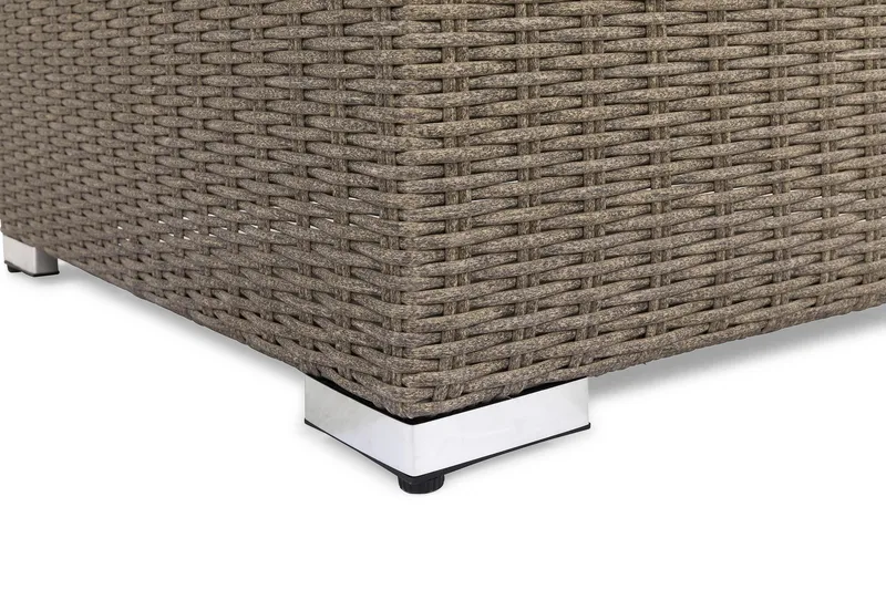 Marcus Loungebord och Soffbord Utomhus 70 cm Konstrotting Glas - Grå - Products - Utemöbler & utemiljö - Utebord & trädgårdsbord - Loungebord & soffbord utomhus