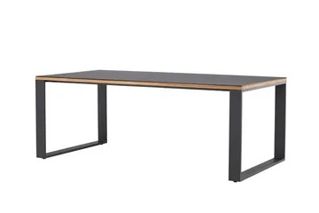 Aspvik Matbord 100x200 cm Svart - Svart - Products - Utemöbler & utemiljö - Utebord & trädgårdsbord - Matbord utomhus