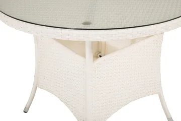 Volta Matbord Utomhus 90 Rund - Vit - Products - Utemöbler & utemiljö - Utebord & trädgårdsbord - Matbord utomhus