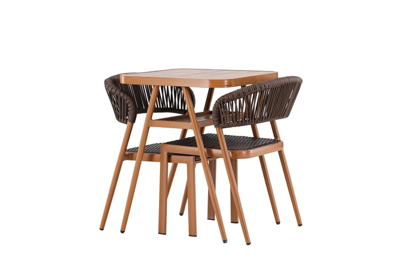 Amadora Balkonggrupp 2-sits - Brun - Products - Utemöbler & utemiljö - Utegrupp - Cafegrupp & cafeset