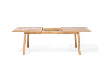 Cesana Trädgårdsmöbelset Med Utebord + 8 Utestolar+Schäslong 2 St - Trä/Natur - Products - Utemöbler & utemiljö - Utegrupp - Matgrupp utomhus