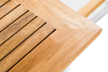 Las Vegas Matgrupp Utomhus 220-280 + 8 Positionsstol Lyx m Dyna - Vit/Teak/Vit/Teak/Grå - Products - Utemöbler & utemiljö - Utegrupp - Matgrupp utomhus