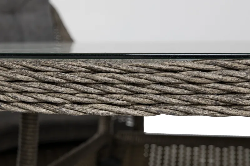 Marcus Matgrupp 140 Rund + 4 Fåtöljer m Dyna - Grå - Products - Utemöbler & utemiljö - Utegrupp - Matgrupp utomhus