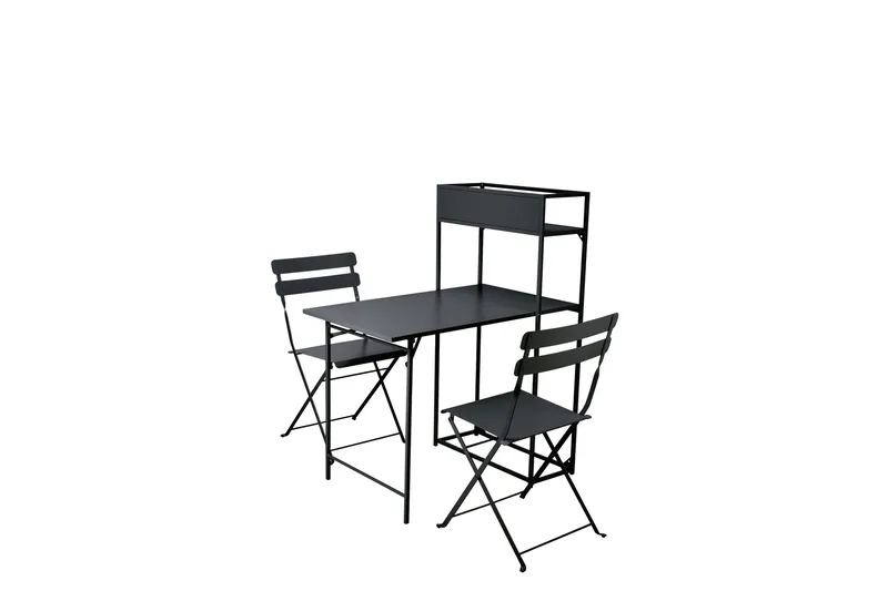 Tourra Liten Balkonggrupp och balkongset  2-sits - Cafeset balkong terrass, Svart