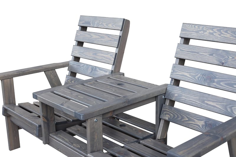 KIngdom Utebänk 177 cm - Grå - Products - Utemöbler & utemiljö - Utesoffa - Trädgårdsbänk & utebänk