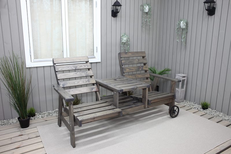 KIngdom Utebänk 177 cm - Grå - Products - Utemöbler & utemiljö - Utesoffa - Trädgårdsbänk & utebänk