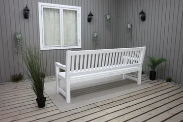 Rimforsa Trädgårdssoffa - Vitlaserad Furu - Products - Utemöbler & utemiljö - Utesoffa - Trädgårdssoffa