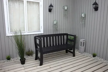 Rosenberg Utesoffa - Kaffesvart - Products - Utemöbler & utemiljö - Utesoffa - Trädgårdsbänk & utebänk