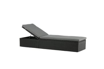 Quad Solsäng - Svart - Products - Utemöbler & utemiljö - Utestol & trädgårdsstol - Solsäng & solvagn