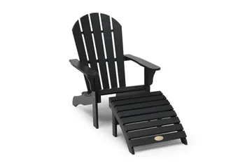 Tennessee Däckstol med Fotstöd Orkangrå - Hillerstorp - Products - Utemöbler & utemiljö - Utestol & trädgårdsstol - Solstol - Däckstol